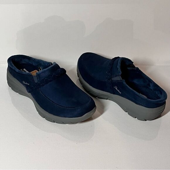 Skechers Easy Going Darling Thing Water Repellent Suede Clogs - Picture 3 of 6